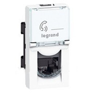 Розетка компьютерная RJ45 1 модуль категория 5е Legrand Mosaic