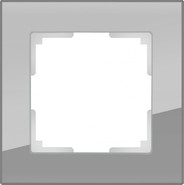 Рамка на 1 пост, W0011115 - серый, стекло, Werkel Favorit