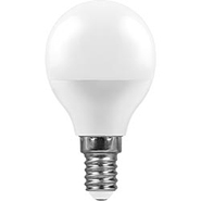 Лампа светодиодная 7W, 230V, E14, 6400K, G45, LB-95 - белый, Feron