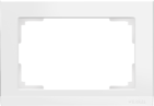 Рамка для двойной розетки, W0081801 - белый, пластик, Werkel Stark