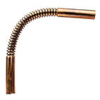 Угол соединительный плавный гофрированный для труб, пвх, 5 шт/уп — бронза, Bironi