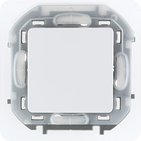 Переключатель проходной влагозащищенный, 10 AX, 250 В, IP44 - белый INSPIRIA 673670