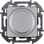 Светорегулятор поворотный без нейтрали 300Вт - алюминий INSPIRIA 673792