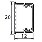 Кабель-канал 20x12мм, Legrand METRA (638192)