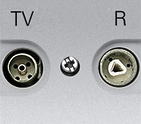 Розетка TV-R проходная - серебро, ABB Zenit (N2250.8 PL + 8150.7)
