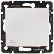 Переключатель одноклавишный IP44 Legrand Valena Белый на два направления 774206