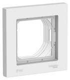Рамка влагозащищенная, 1 пост, IP44 - белый, Schneider AtlasDesign Aqua