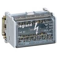 Legrand Шина на DIN-рейку в корпусе (кросс-модуль) 4Px15 контактов 125А (004888)