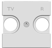 Лицевая панель розетки TV-R, серебро - ABB Zenit (N2250.8 PL)