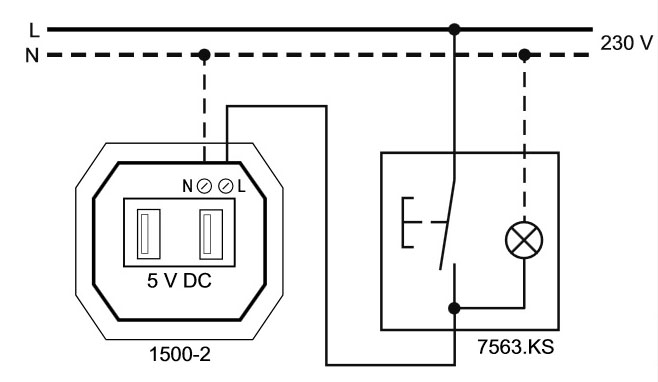 Схема подключения usb розетки schneider electric